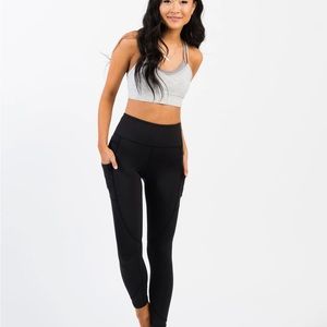 Zyia Black Pocket Light n Tight Hi-Rise 7/8 24” size 8-10